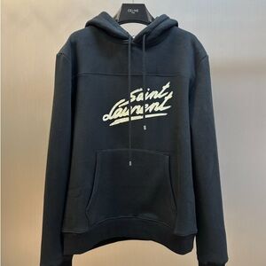 Yves Saint Laurent Black Hooded Sweatshirt